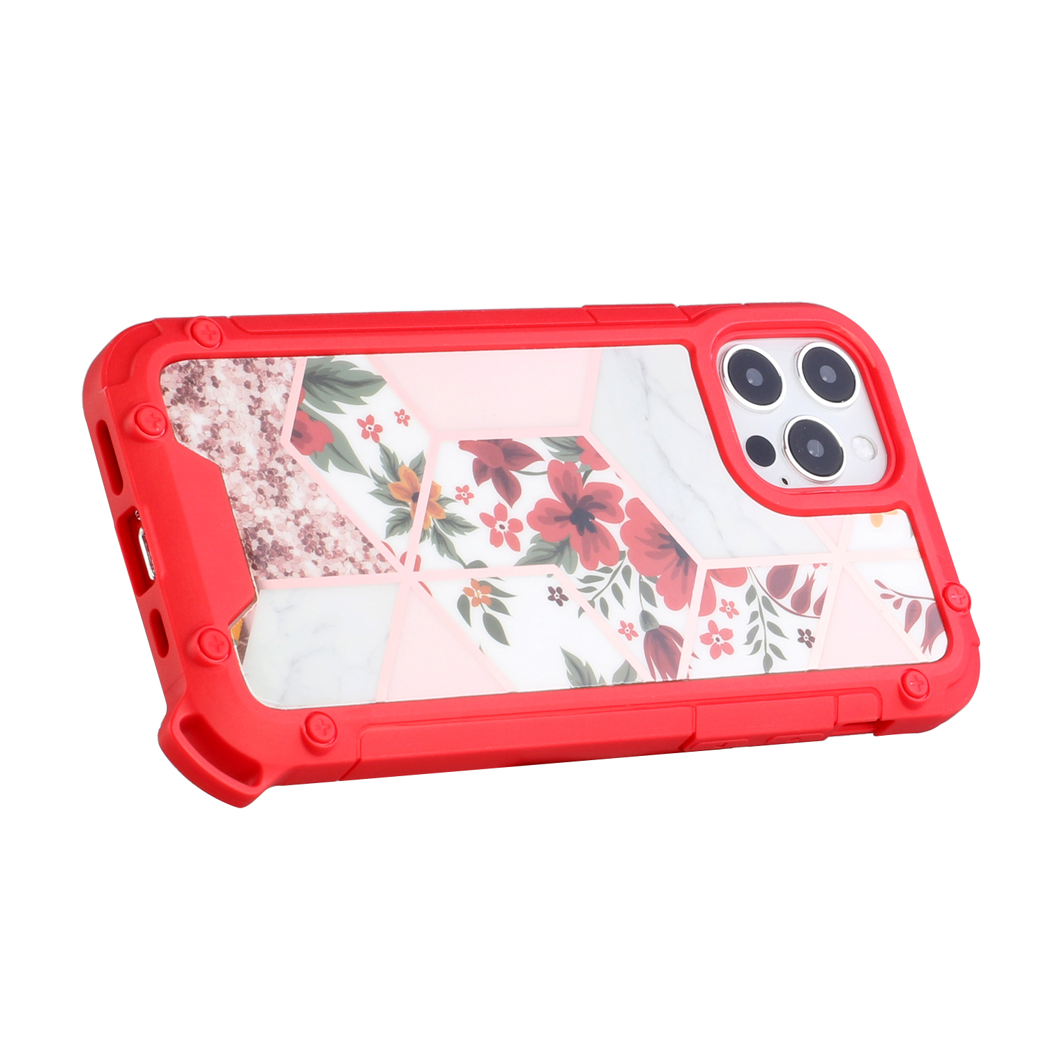 For Apple iPhone 13 Pro Marbling Pattern Design Hybrid Armor Bumper Case Cover - Picture 36 of 37