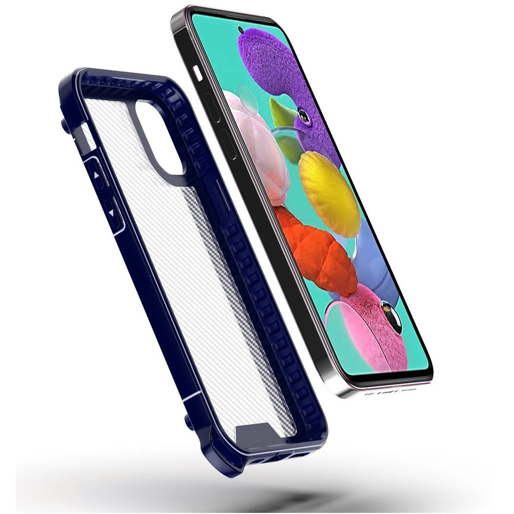 For Apple iPhone 13 Pro Matte Carbon Fiber Heavy Duty Hybrid Armor Case Cover - Picture 16 of 25