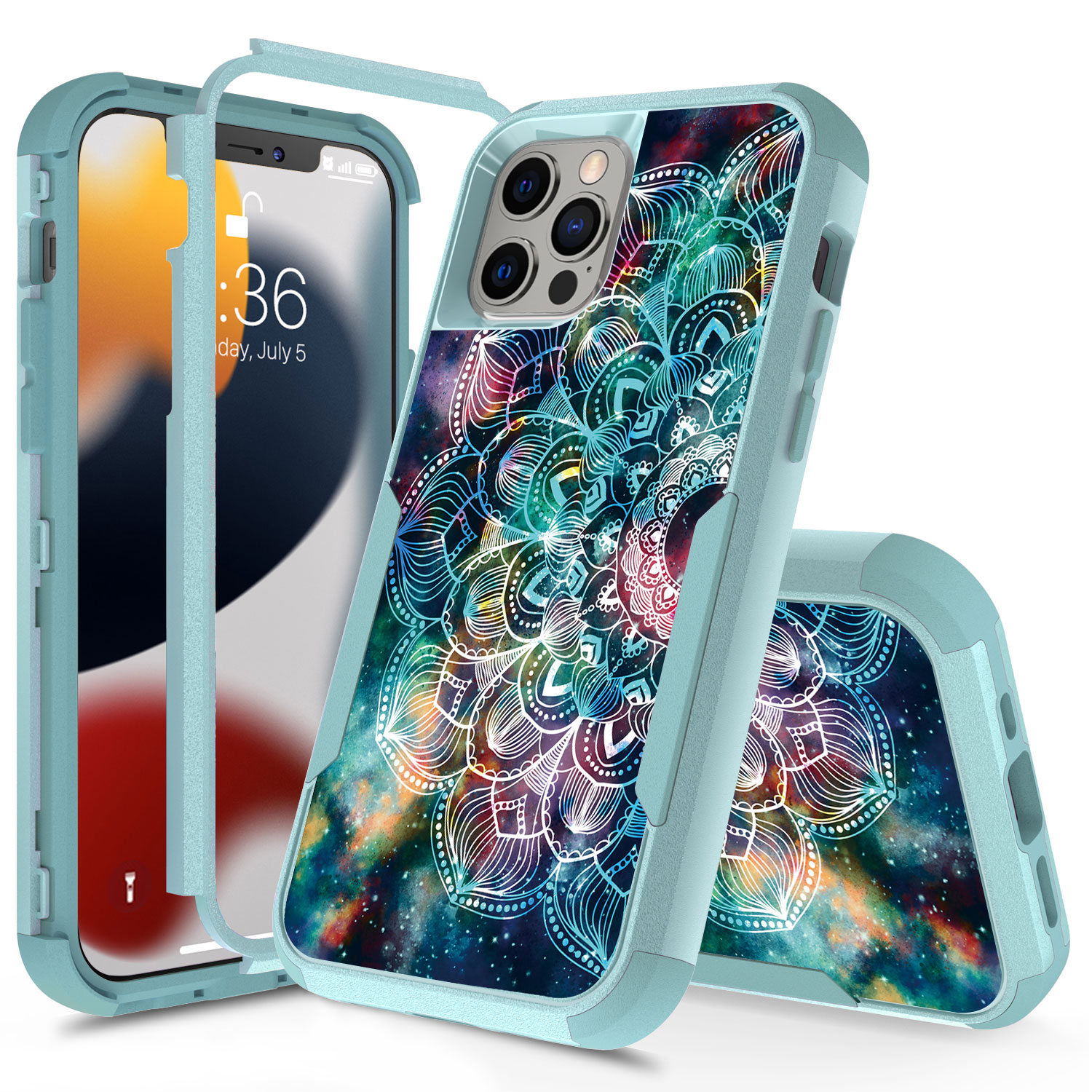 Per Apple iPhone 13 Pro design custodia rigida antiurto ibrida 3in1 resistente - Foto 18 di 29