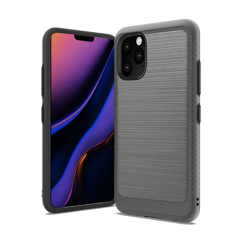 For Apple iPhone 13 Mini Hybrid TPU 2-Piece Bumper Shockproof Brushed Case Cover - Picture 10 of 41