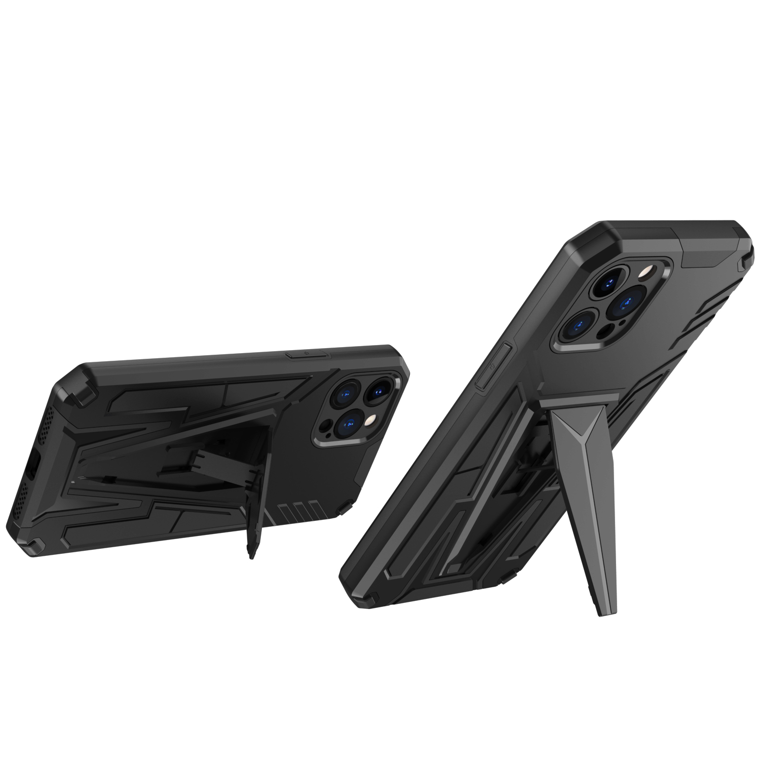 For Apple iPhone 14 /Plus Pro Max Heavy Duty Hybrid Kickstand Rugged Case Cover - Picture 9 of 31