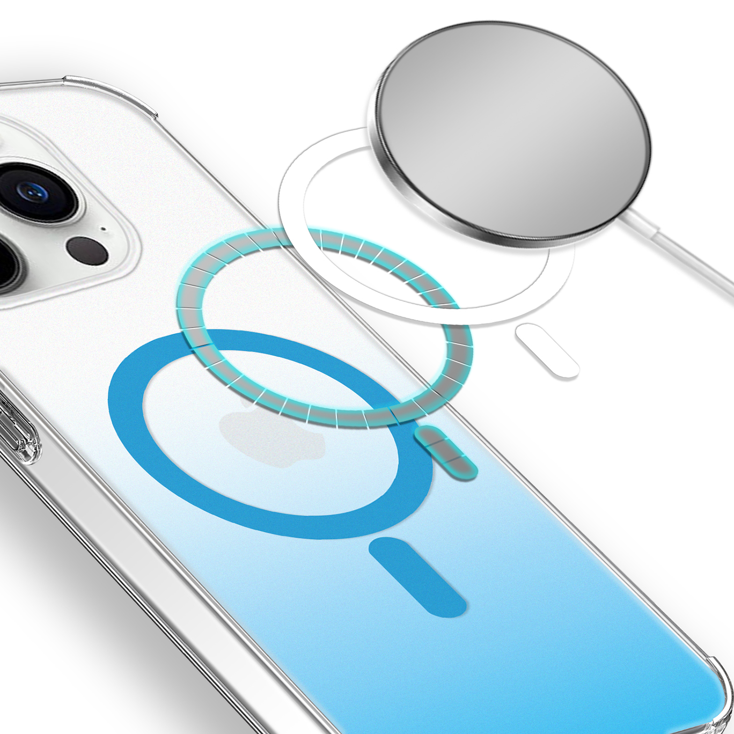 Für Apple iPhone 14/Plus Pro Max Hybrid mattiert mit MagSafe kabellosem Laden - Bild 14 von 30
