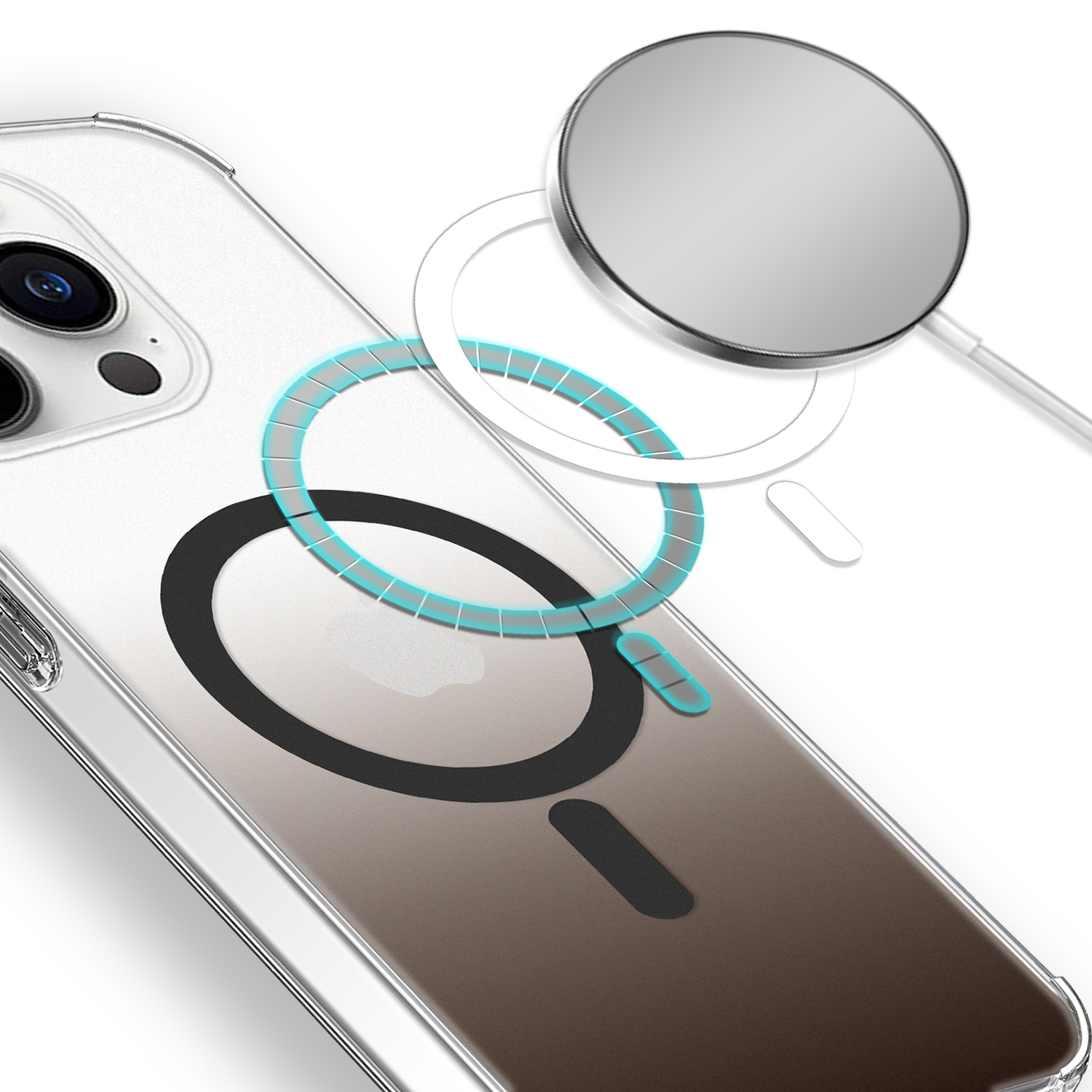 Für Apple iPhone 14/Plus Pro Max Hybrid mattiert mit MagSafe kabellosem Laden - Bild 29 von 30