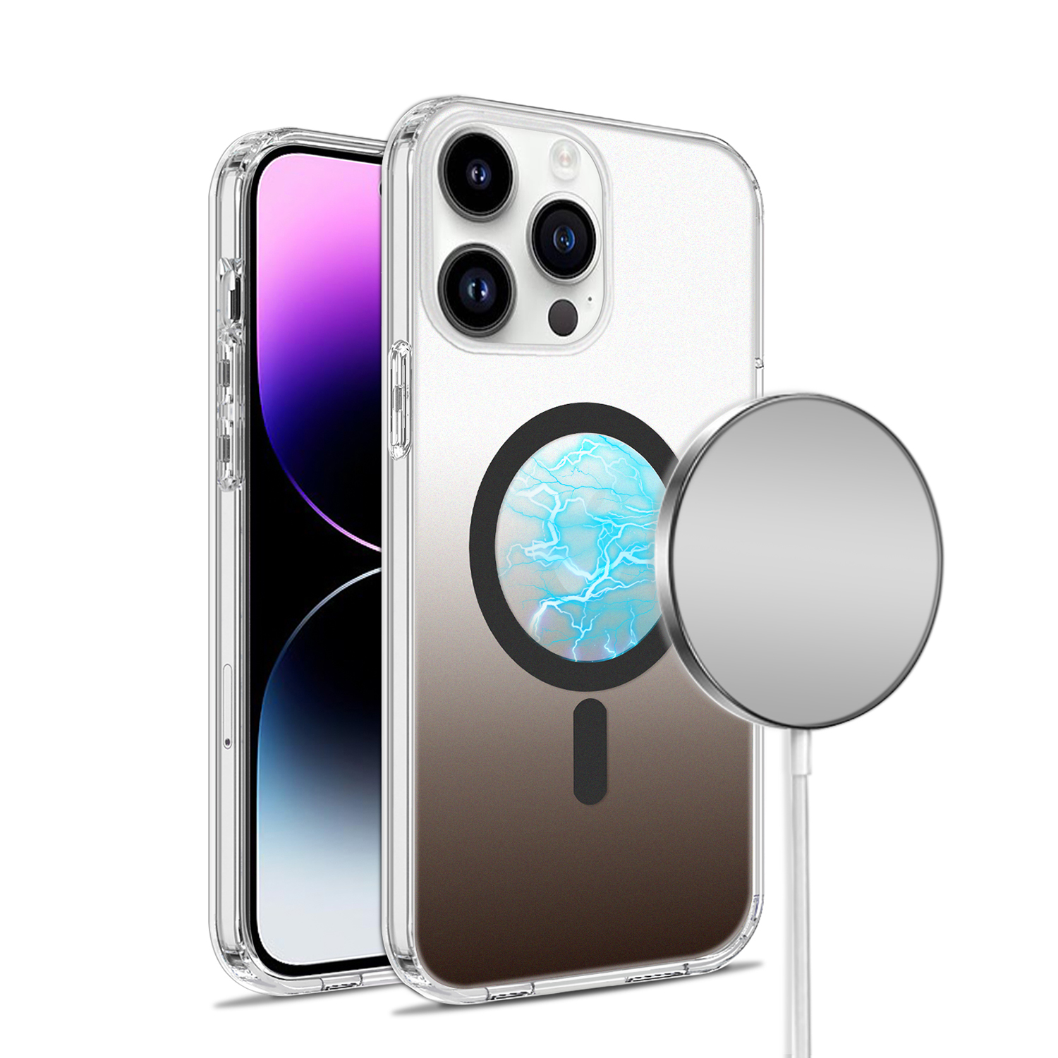Für Apple iPhone 14/Plus Pro Max Hybrid mattiert mit MagSafe kabellosem Laden - Bild 27 von 30
