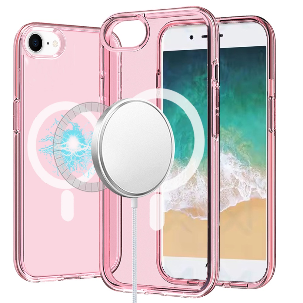 For Apple iPhone 16e MagSafe Compatible Clear TPU Rubber Hybrid Case Cover - Picture 3 of 39