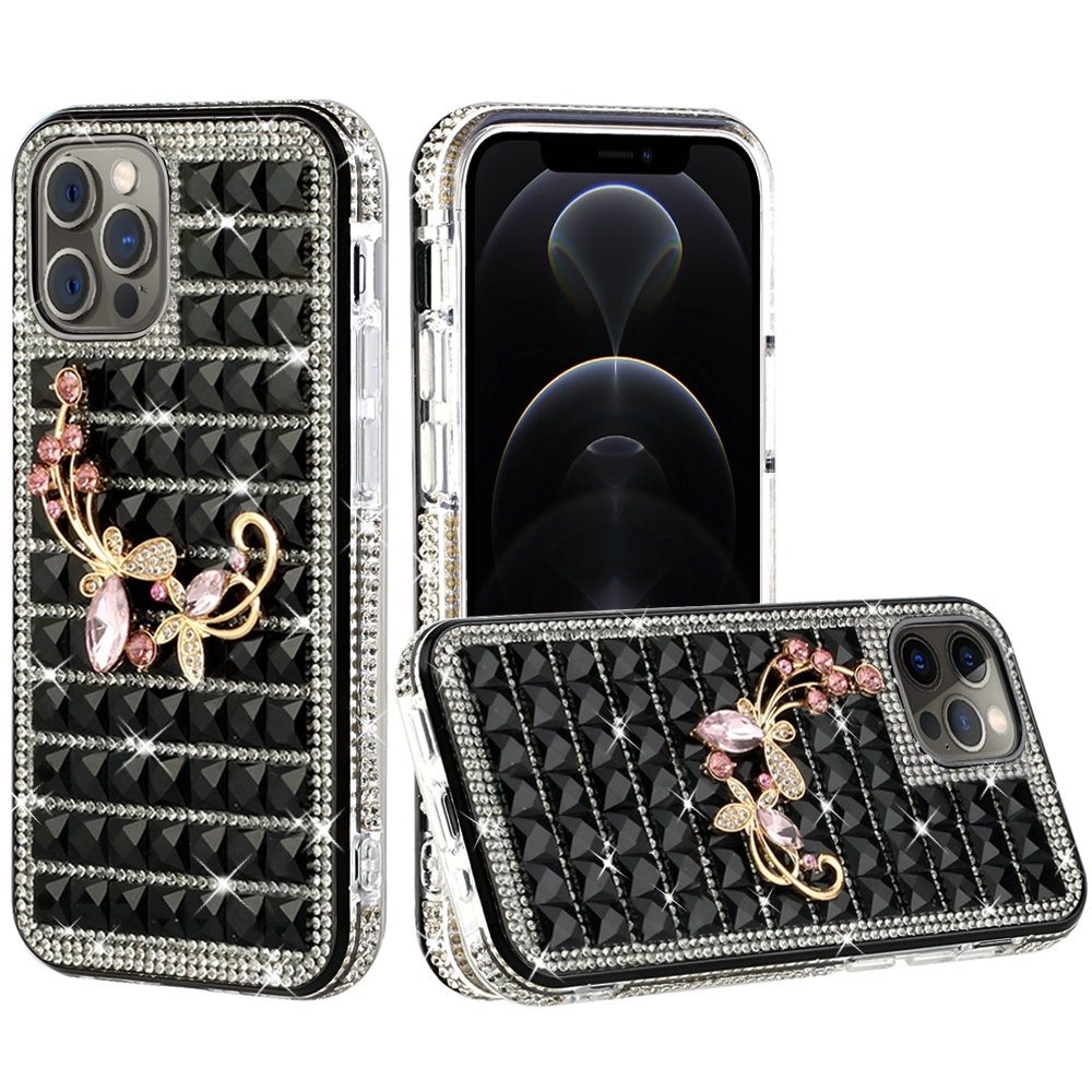 Funda rígida con joyas de diamantes brillantes para Apple iPhone 8/7/6s/6/SE 2da generación 3D - Imagen 80 de 253