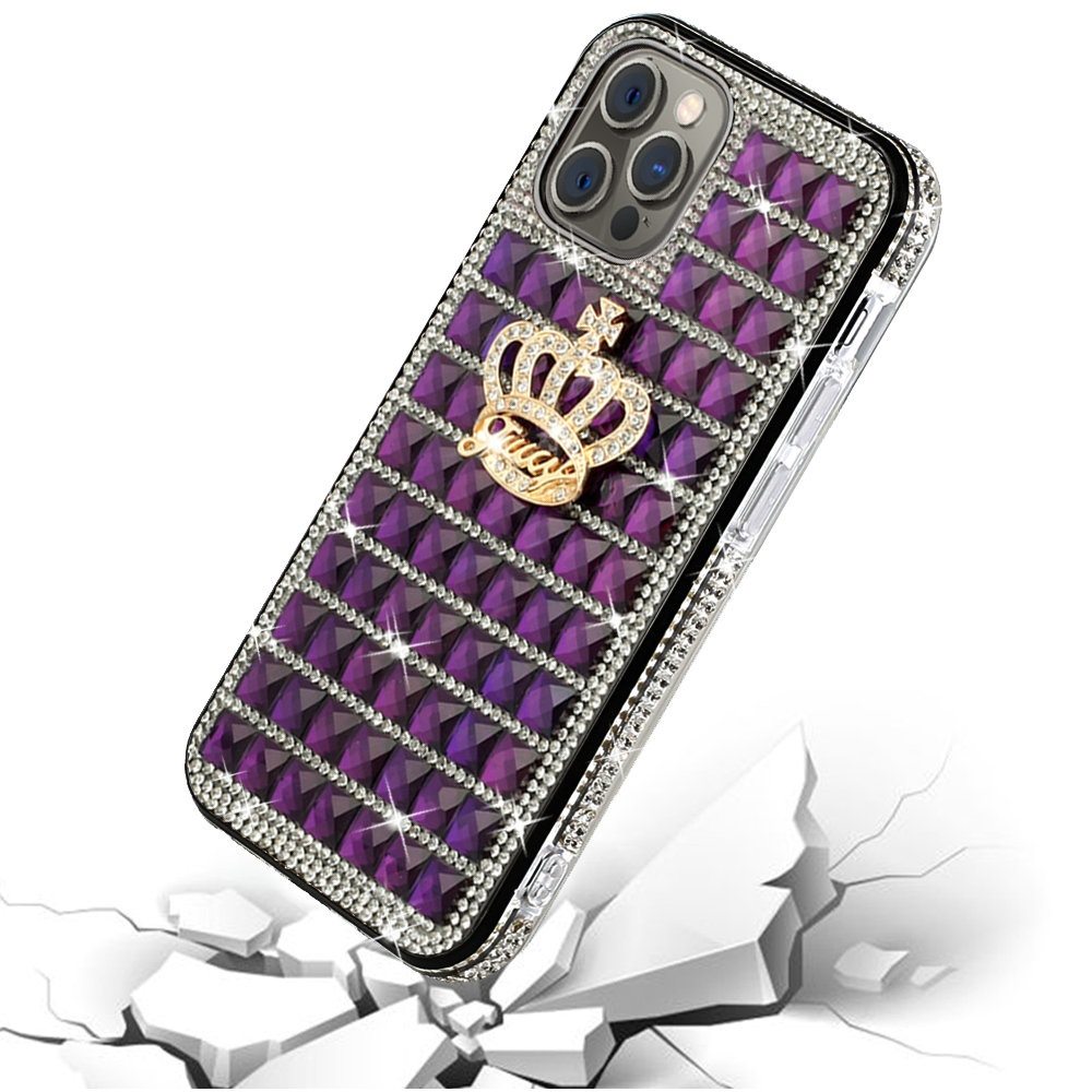 Funda rígida con joyas de diamantes brillantes para Apple iPhone 8/7/6s/6/SE 2da generación 3D - Imagen 180 de 253
