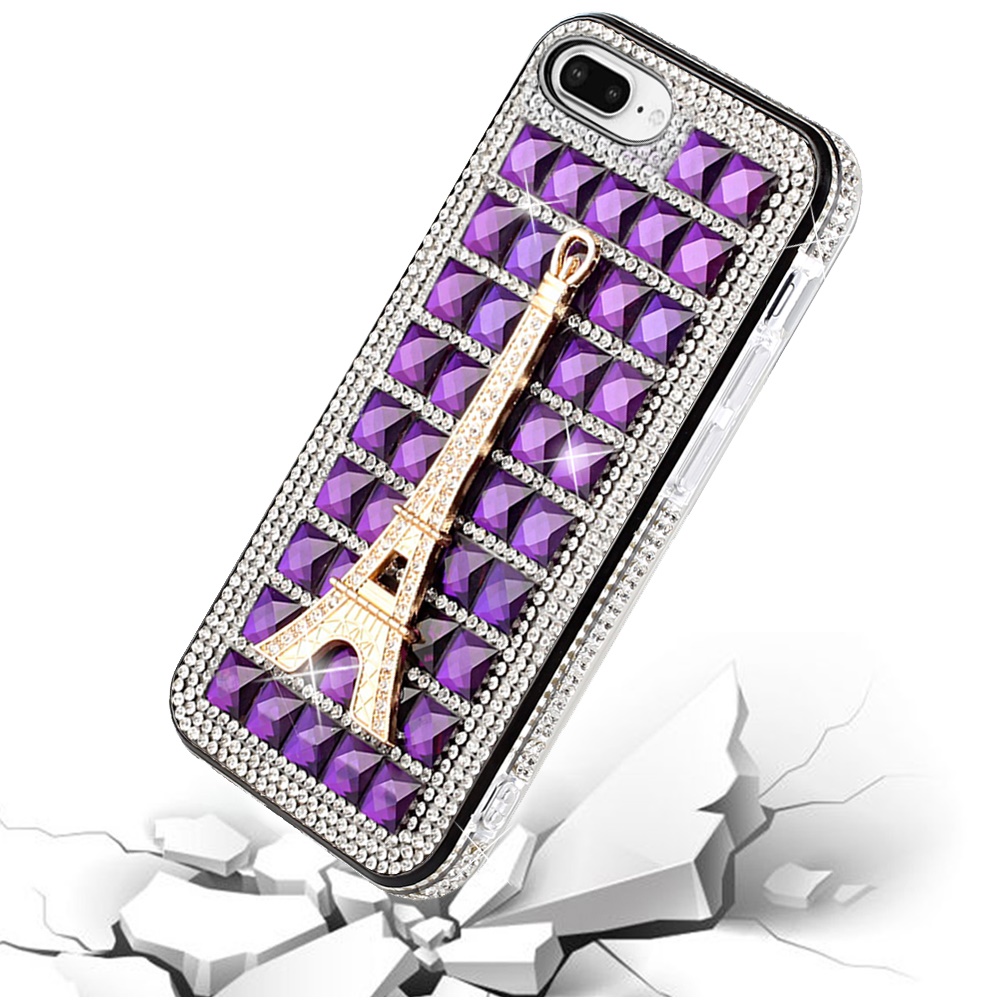 Funda rígida con joyas de diamantes brillantes para Apple iPhone 8/7/6s/6/SE 2da generación 3D - Imagen 20 de 253
