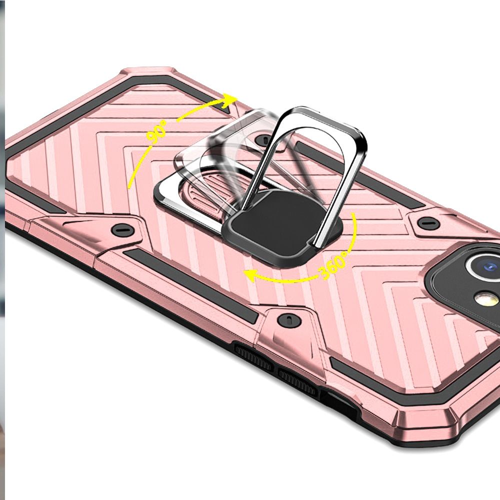 Per Apple iPhone SE 2020 Custodia Anello Supporto 360° Doppio Strato TPU Hybrid Cover - Foto 29 di 34
