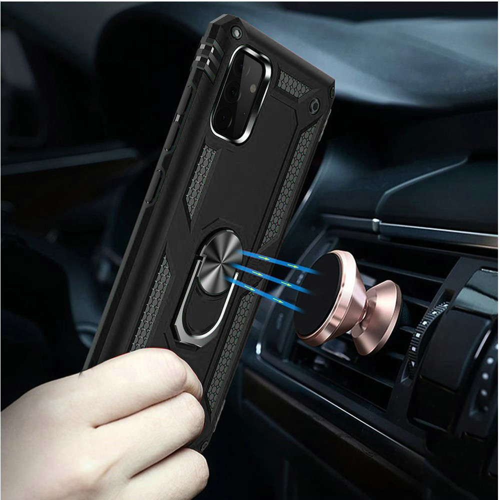 For Apple iPhone SE 3 (2022) SE/8/7 Hybrid Armor 2in1 Ring Stand Hard Case Cover - Picture 15 of 78