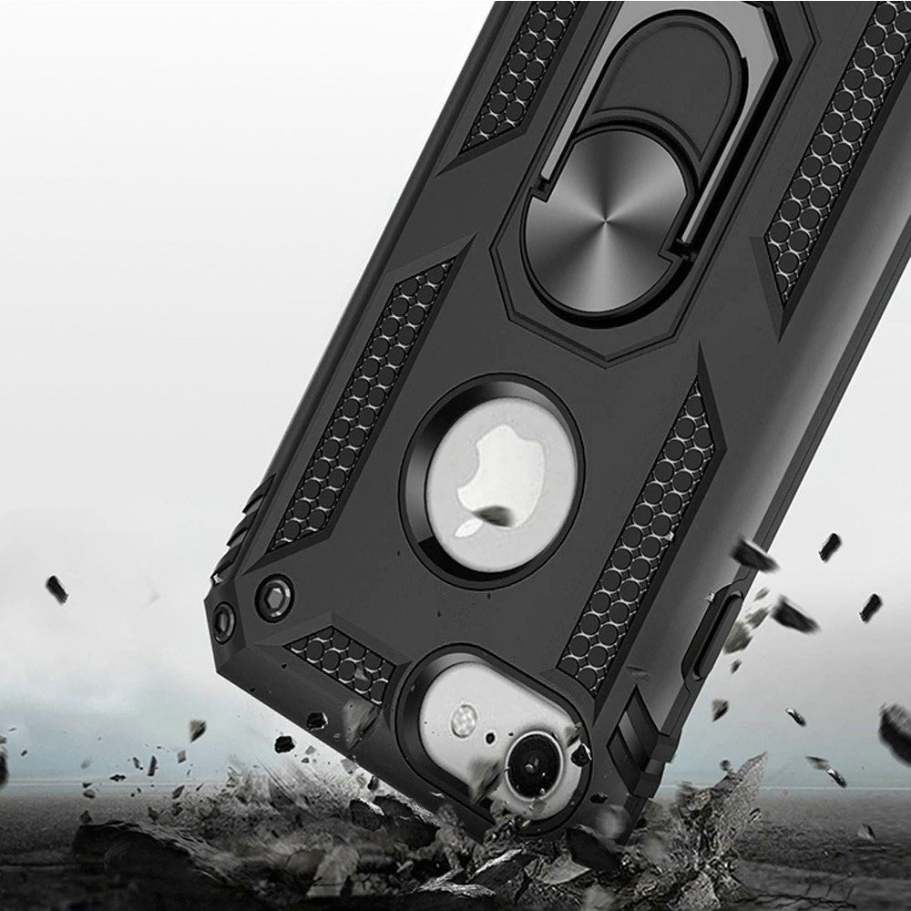 For Apple iPhone SE 3 (2022) SE/8/7 Hybrid Armor 2in1 Ring Stand Hard Case Cover - Picture 13 of 78