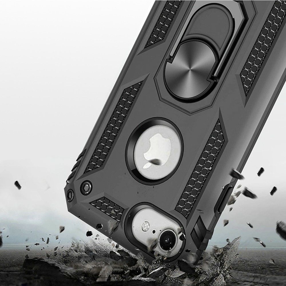 For Apple iPhone SE 3 (2022) SE/8/7 Hybrid Armor 2in1 Ring Stand Hard Case Cover - Picture 37 of 78