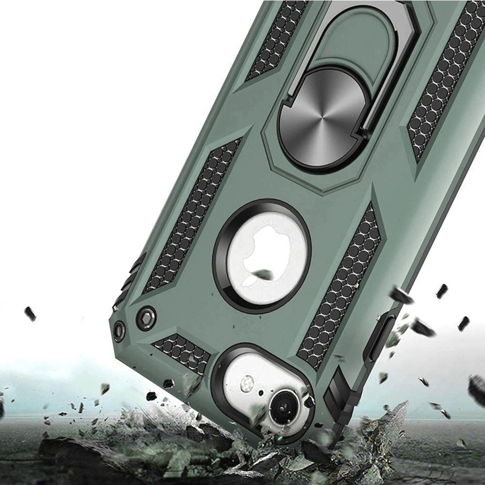 For Apple iPhone SE 3 (2022) SE/8/7 Hybrid Armor 2in1 Ring Stand Hard Case Cover - Picture 45 of 78