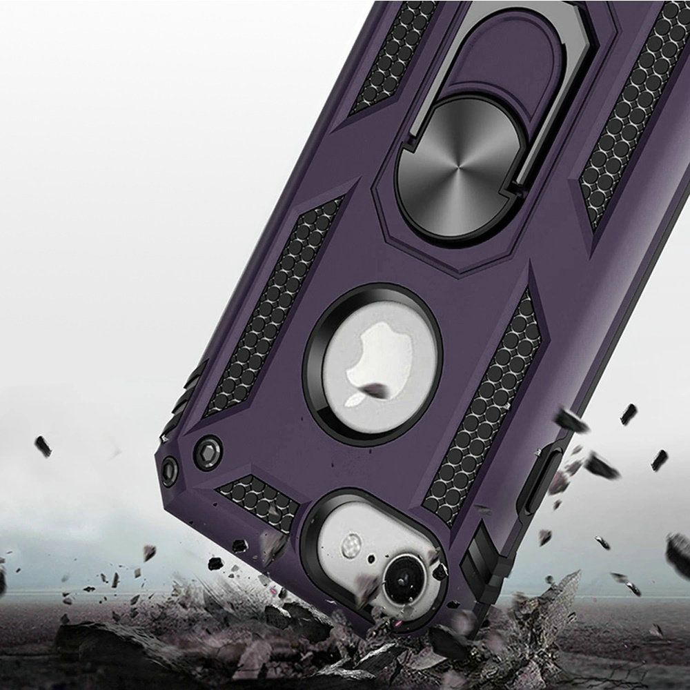 For Apple iPhone SE 3 (2022) SE/8/7 Hybrid Armor 2in1 Ring Stand Hard Case Cover - Picture 77 of 78