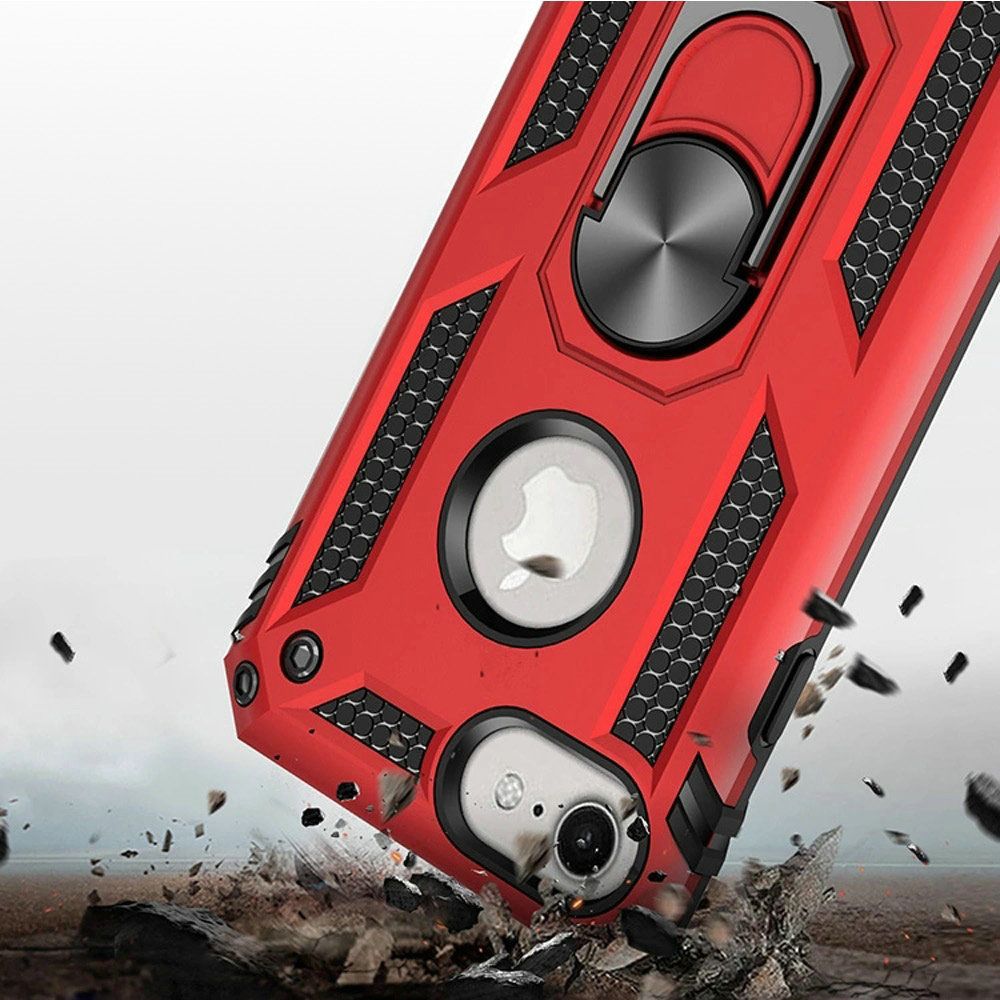 For Apple iPhone SE 3 (2022) SE/8/7 Hybrid Armor 2in1 Ring Stand Hard Case Cover - Picture 53 of 78
