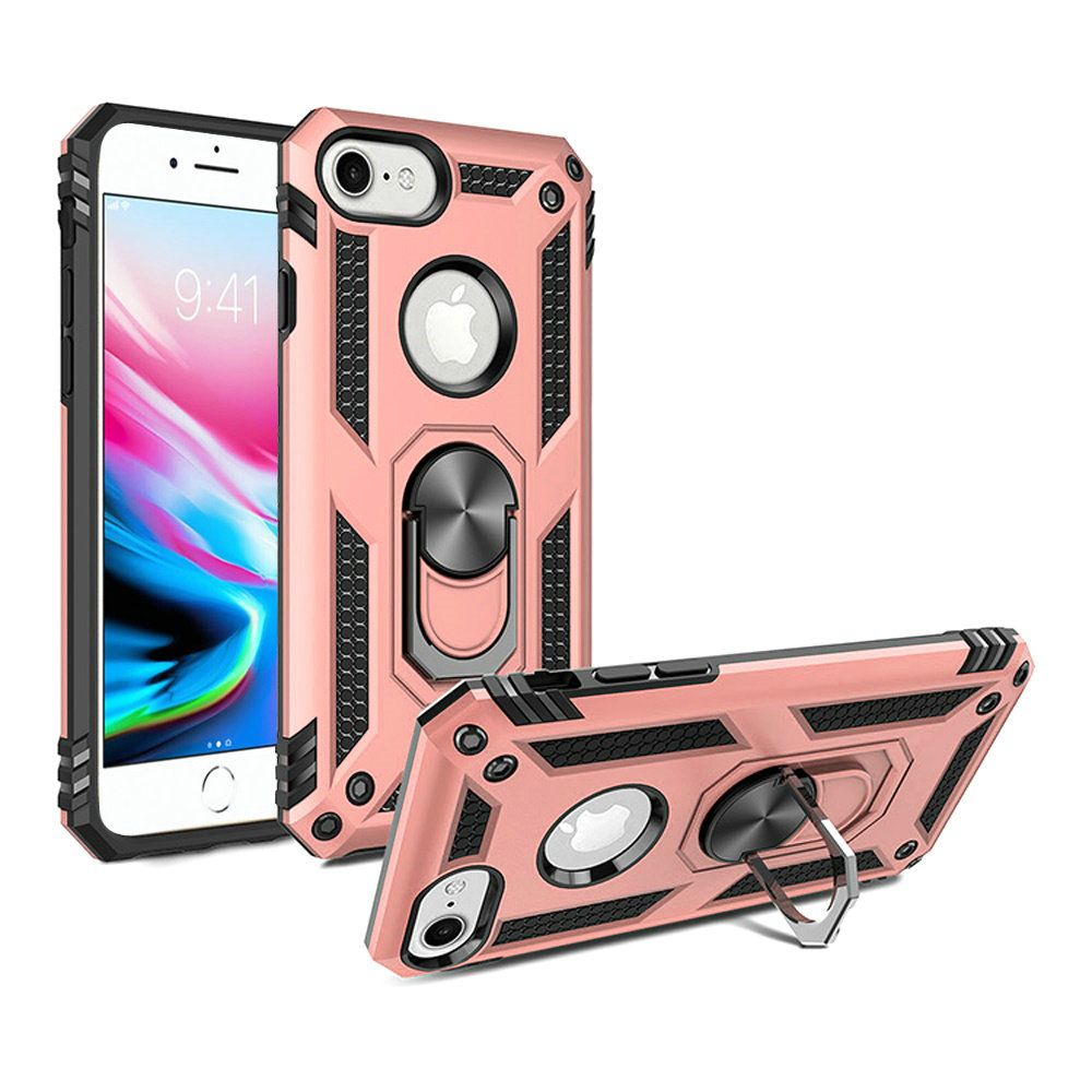 For Apple iPhone SE 3 (2022) SE/8/7 Hybrid Armor 2in1 Ring Stand Hard Case Cover - Picture 57 of 78