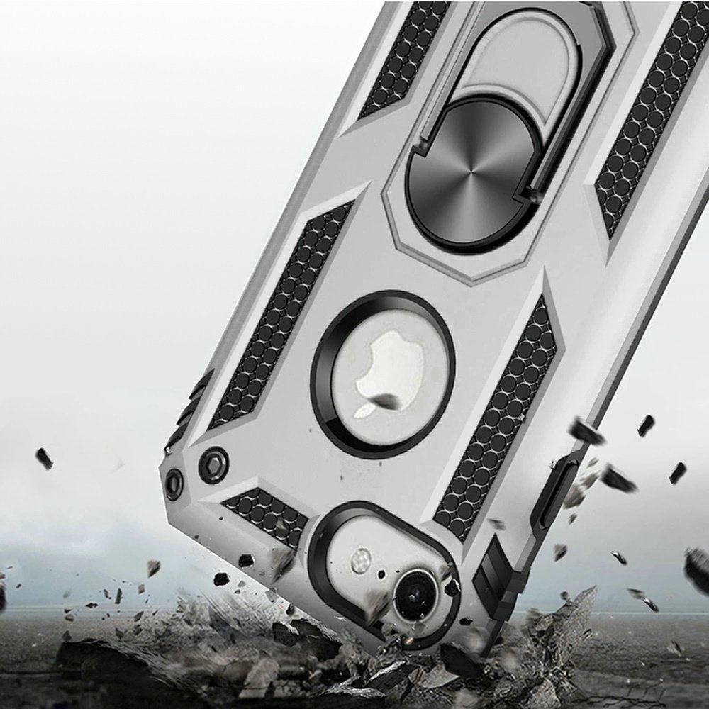 For Apple iPhone SE 3 (2022) SE/8/7 Hybrid Armor 2in1 Ring Stand Hard Case Cover - Picture 69 of 78