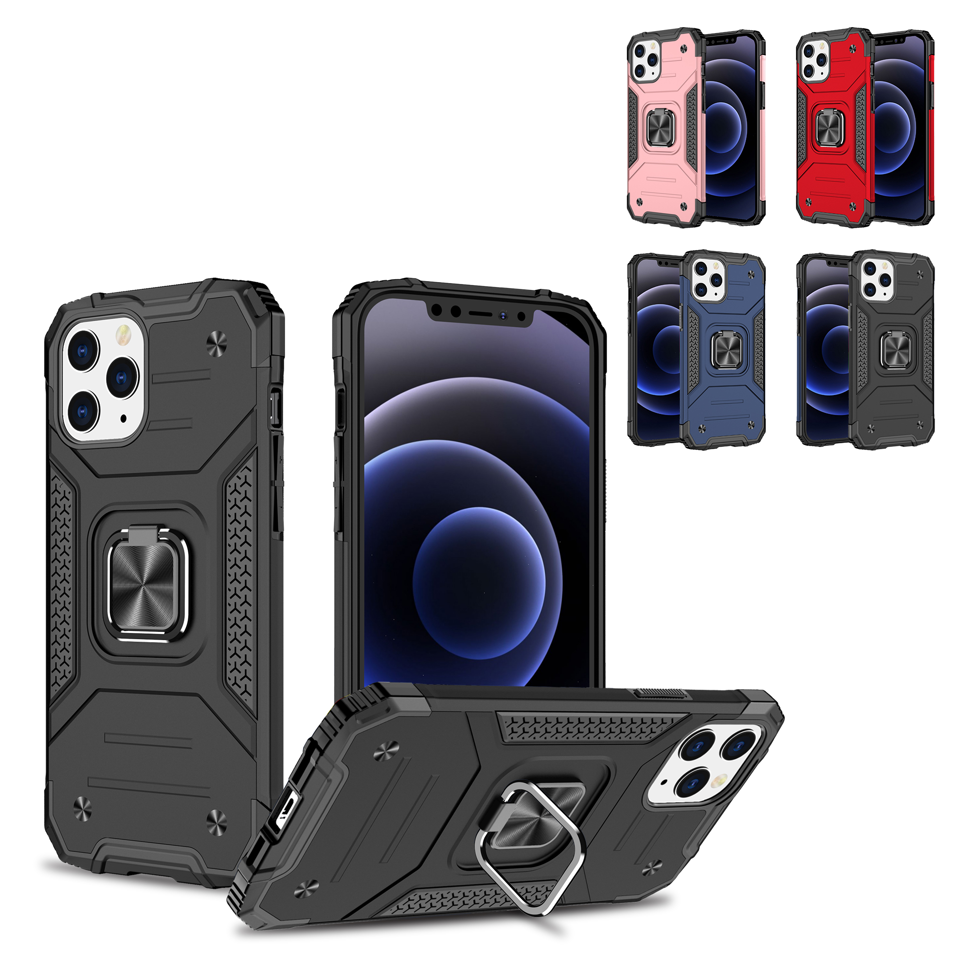 For Apple iPhone SE 3 (2022) SE/8/7 Armor Hybrid Ring Holder Stand Case Cover - Bild 8 von 38