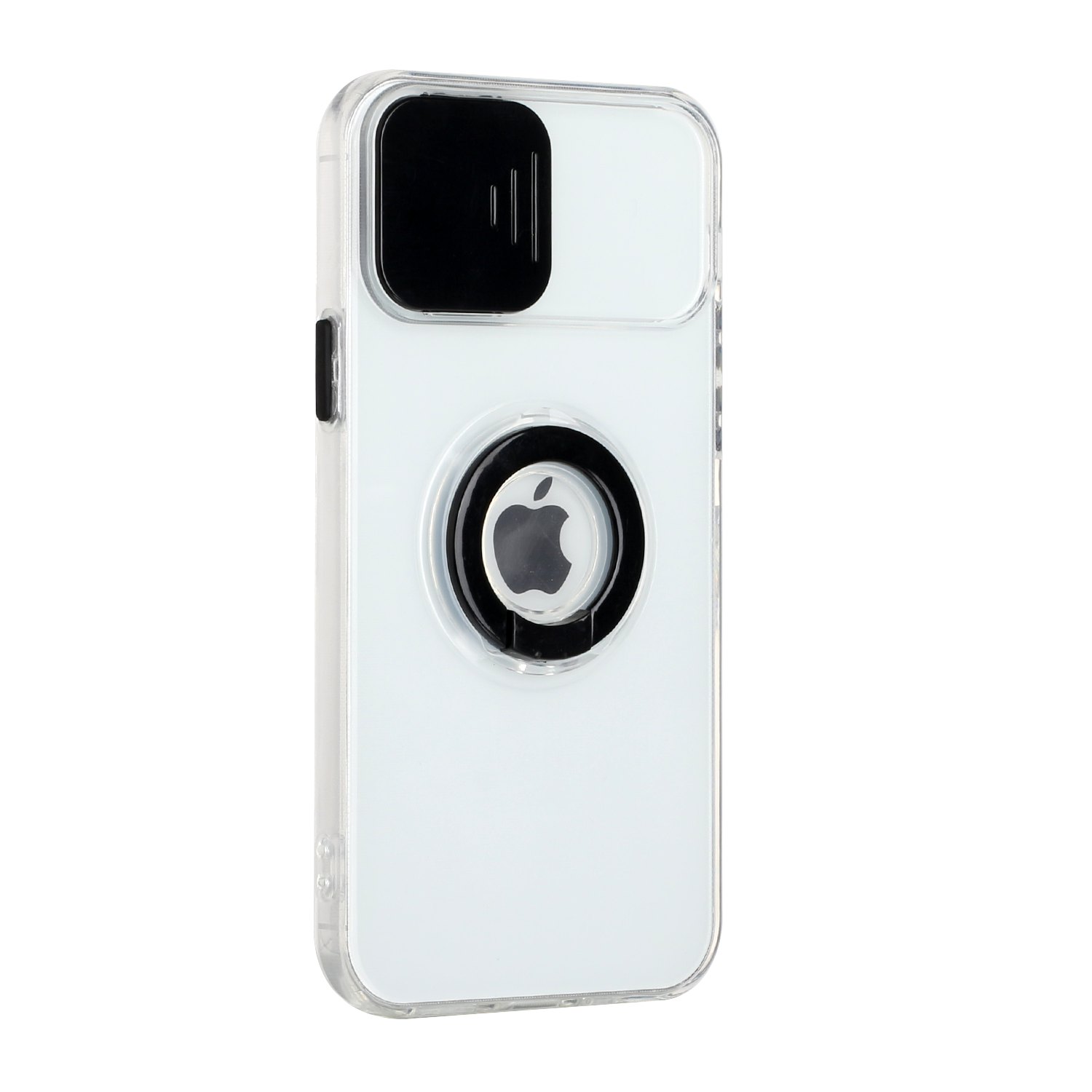 Funda híbrida de poliuretano termoplástico para Apple iPhone XR con cámara deslizante ventana y soporte anillo - Imagen 12 de 48