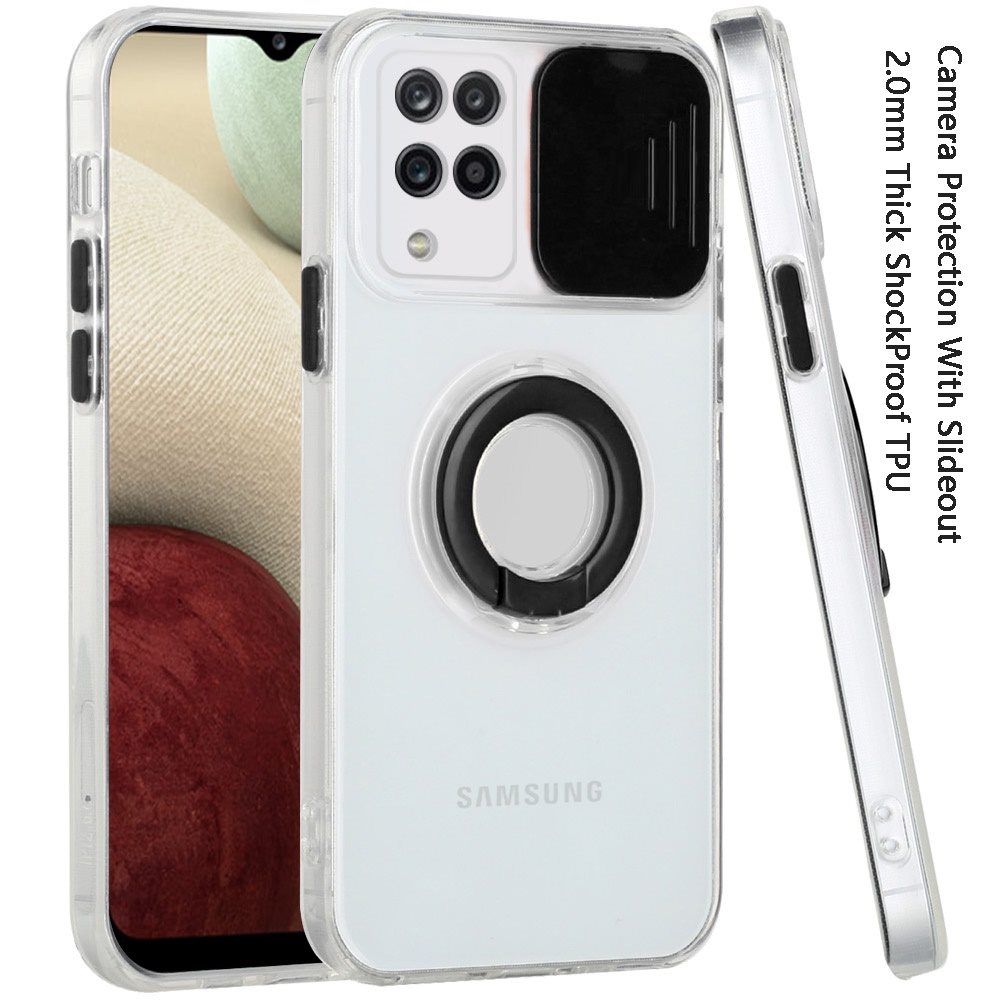 Funda híbrida de poliuretano termoplástico para Apple iPhone XR con cámara deslizante ventana y soporte anillo - Imagen 16 de 48