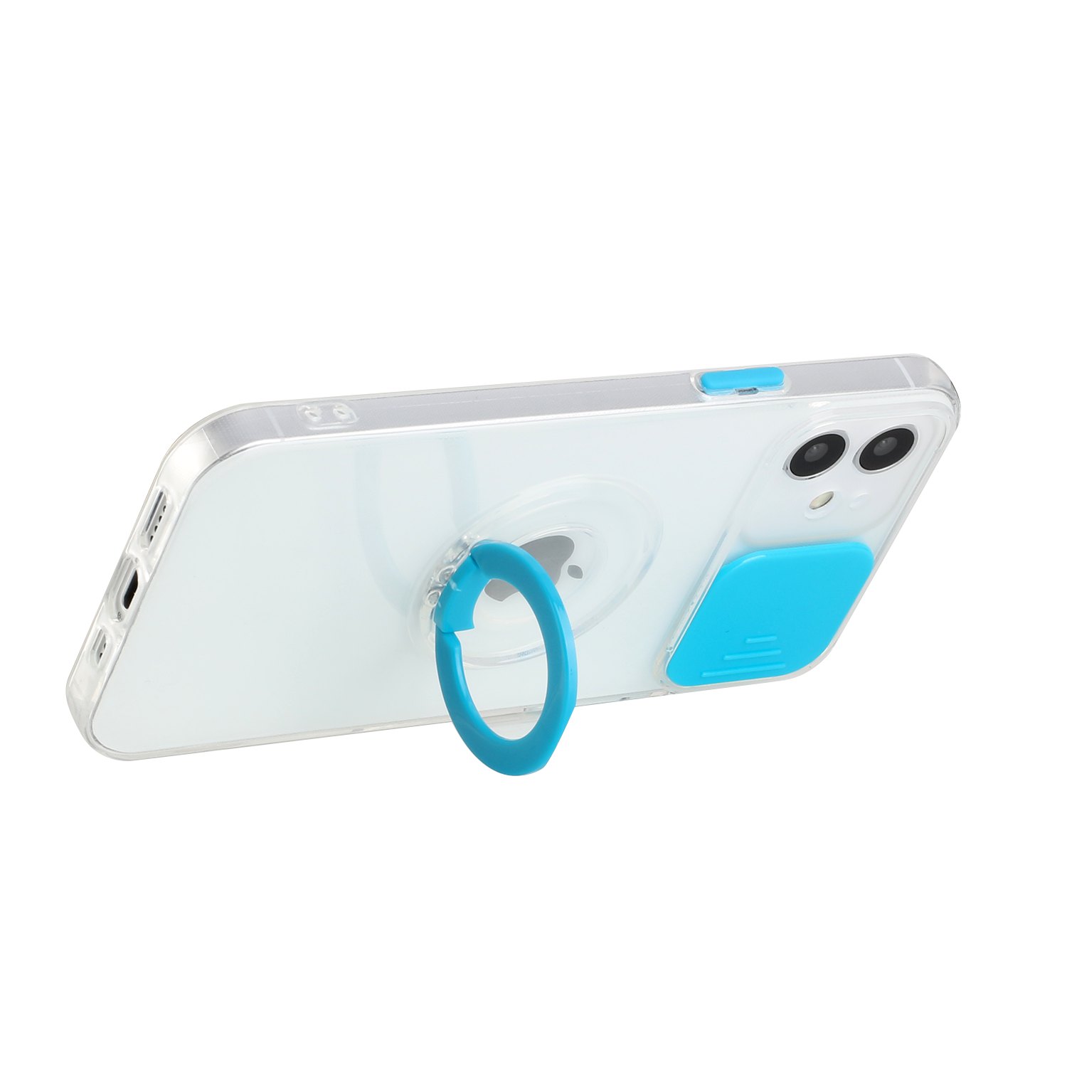 Funda híbrida de poliuretano termoplástico para Apple iPhone XR con cámara deslizante ventana y soporte anillo - Imagen 43 de 48