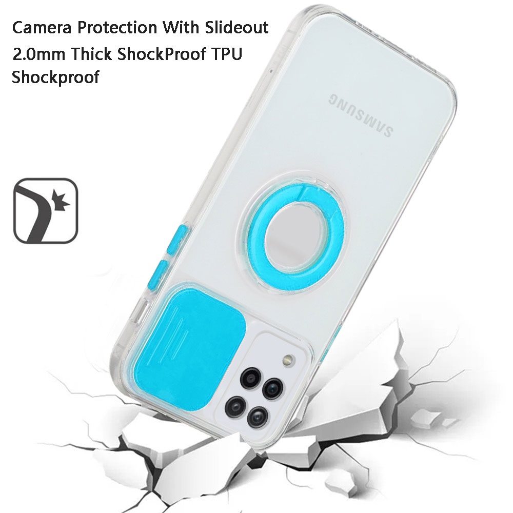 Funda híbrida de poliuretano termoplástico para Apple iPhone XR con cámara deslizante ventana y soporte anillo - Imagen 47 de 48