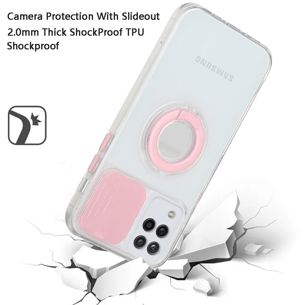 Funda híbrida de poliuretano termoplástico para Apple iPhone XR con cámara deslizante ventana y soporte anillo - Imagen 23 de 48