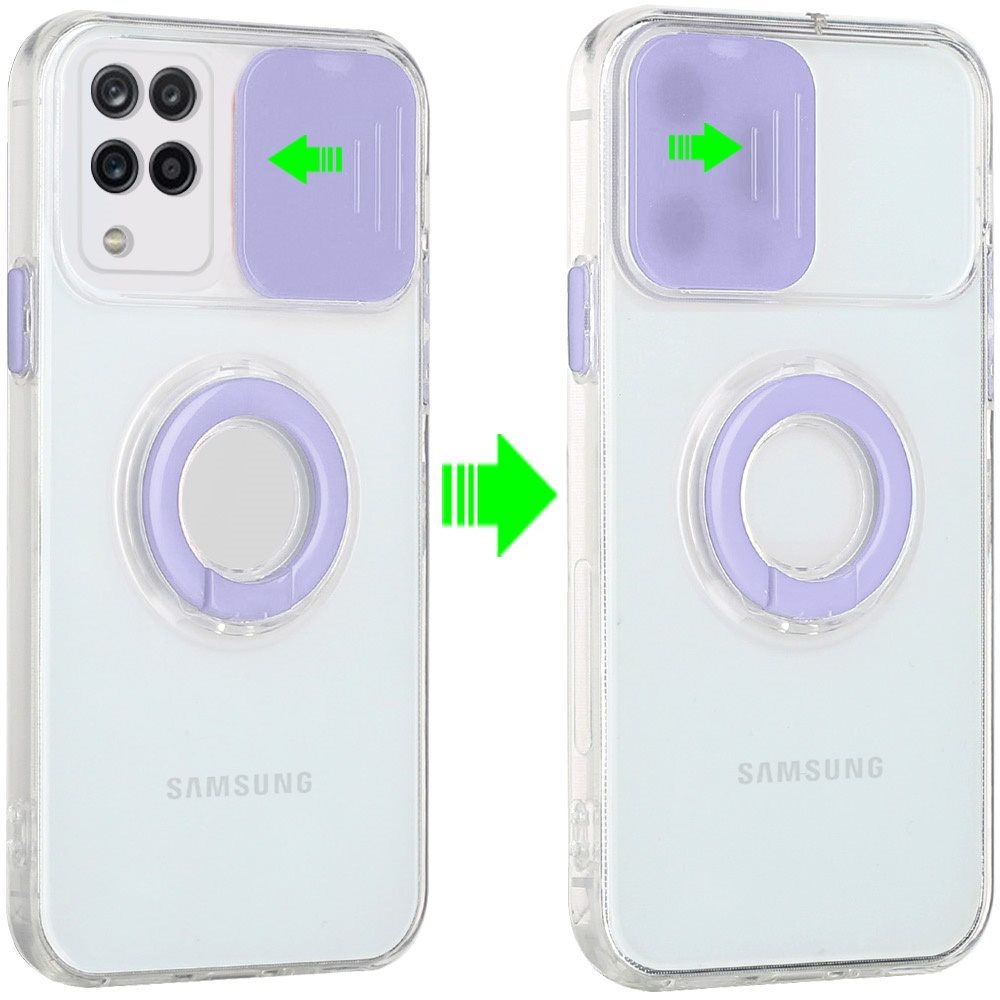 Funda híbrida de poliuretano termoplástico para Apple iPhone XR con cámara deslizante ventana y soporte anillo - Imagen 30 de 48