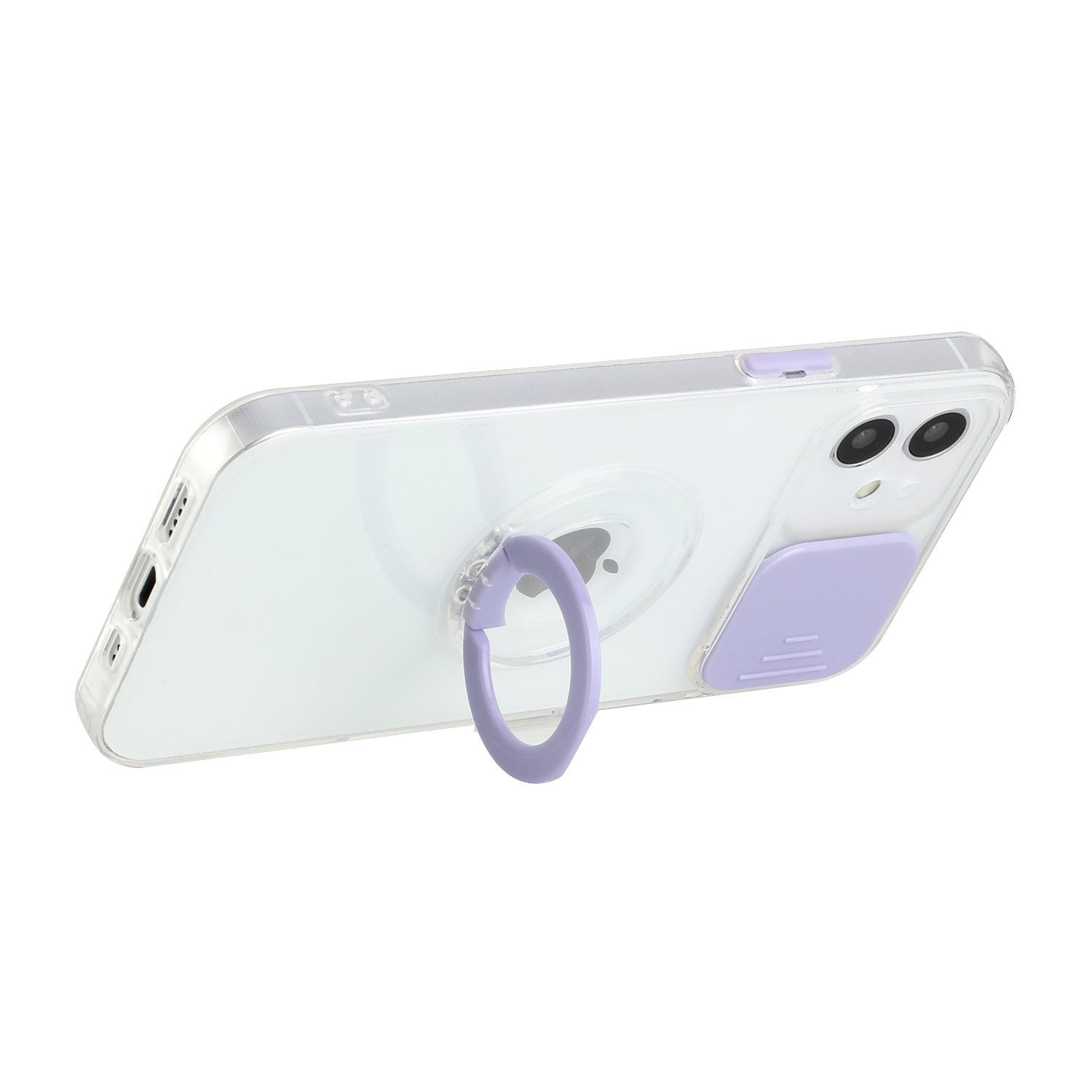 Funda híbrida de poliuretano termoplástico para Apple iPhone XR con cámara deslizante ventana y soporte anillo - Imagen 27 de 48
