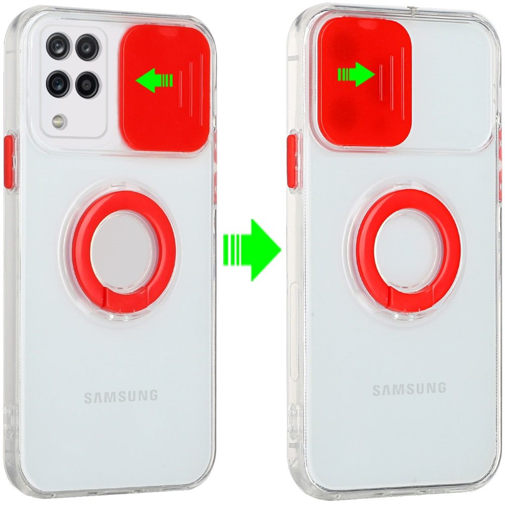 Funda híbrida de poliuretano termoplástico para Apple iPhone XR con cámara deslizante ventana y soporte anillo - Imagen 38 de 48