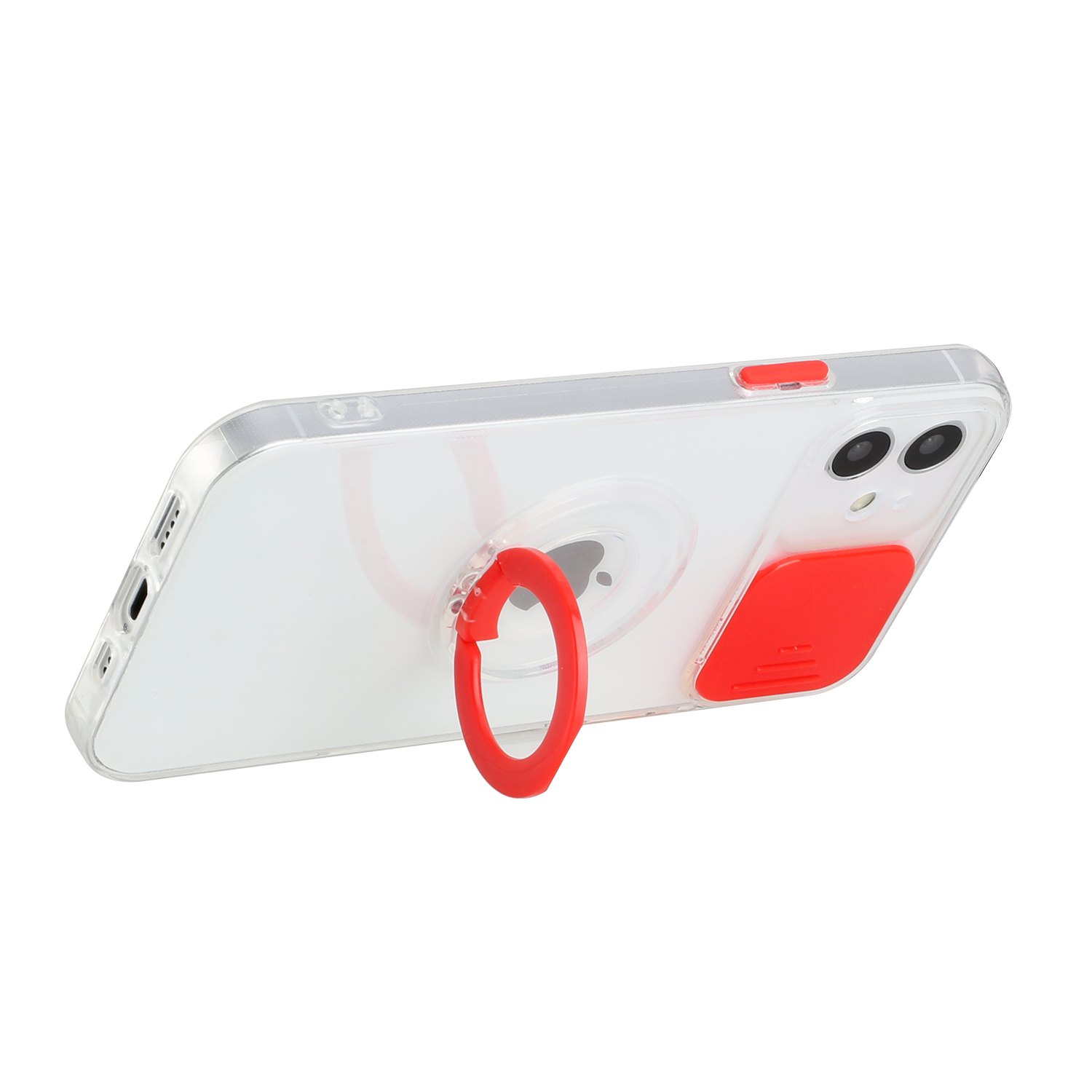 Funda híbrida de poliuretano termoplástico para Apple iPhone XR con cámara deslizante ventana y soporte anillo - Imagen 35 de 48