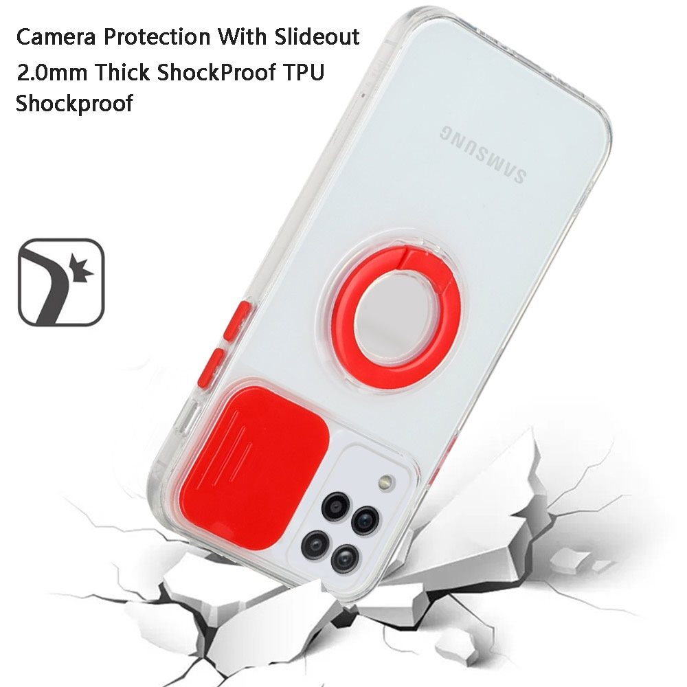 Funda híbrida de poliuretano termoplástico para Apple iPhone XR con cámara deslizante ventana y soporte anillo - Imagen 39 de 48