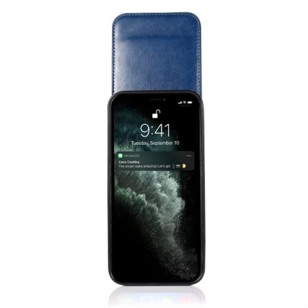Funda billetera con soporte vertical de cuero con soporte para tarjetas de crédito para Apple iPhone XR - Imagen 38 de 66