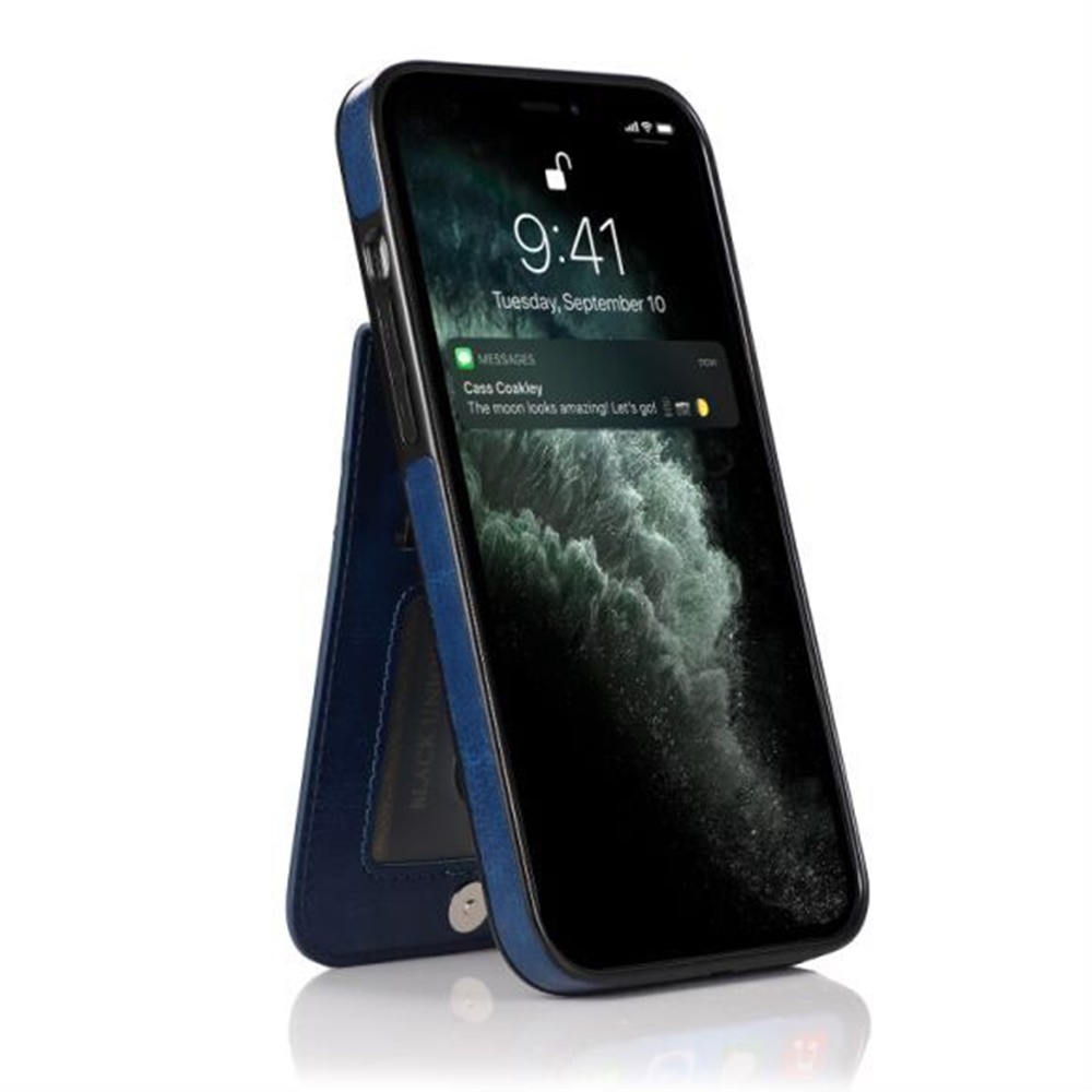 Funda billetera con soporte vertical de cuero con soporte para tarjetas de crédito para Apple iPhone XR - Imagen 36 de 66