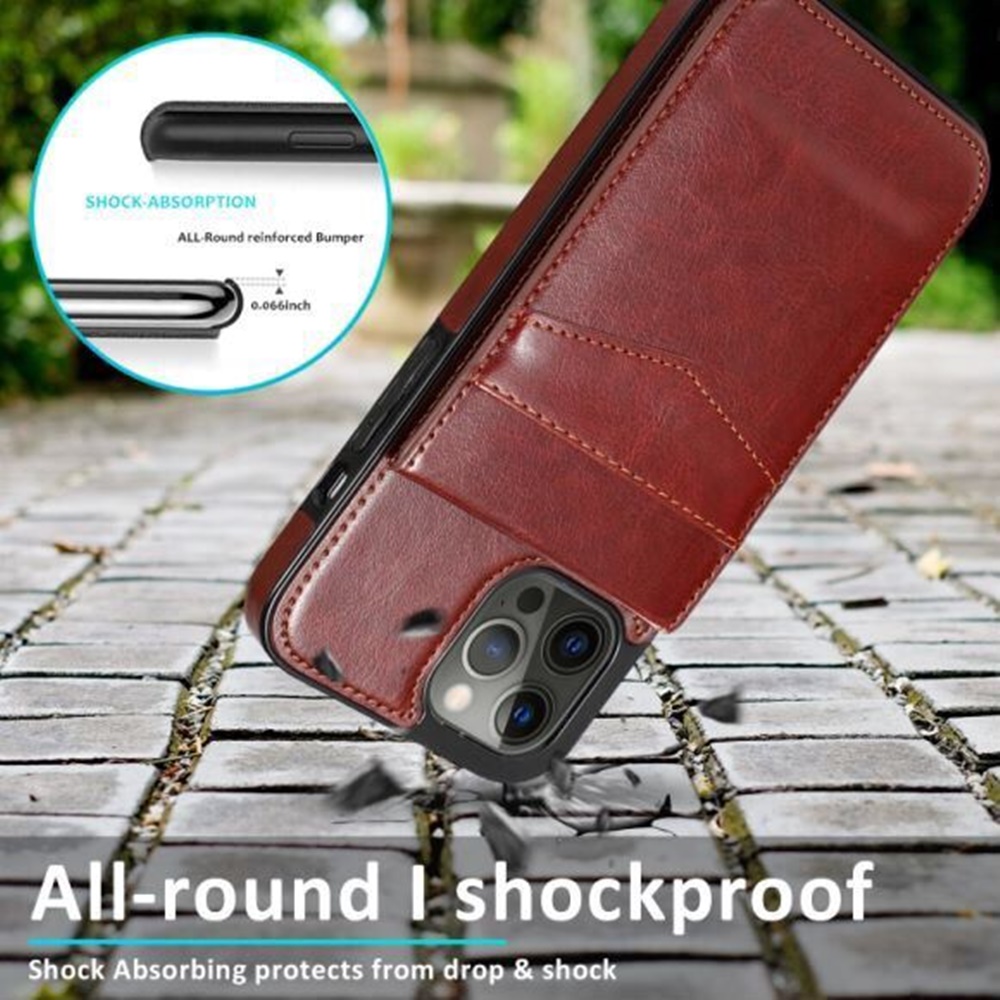 Funda billetera con soporte vertical de cuero con soporte para tarjetas de crédito para Apple iPhone XR - Imagen 30 de 66