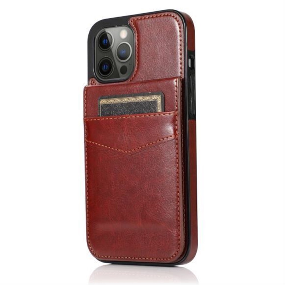 Funda billetera con soporte vertical de cuero con soporte para tarjetas de crédito para Apple iPhone XR - Imagen 28 de 66