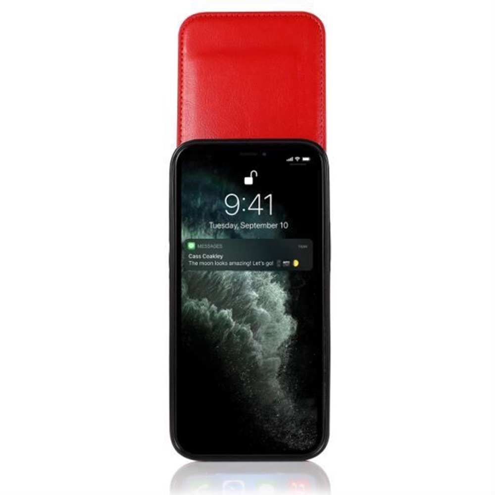 Funda billetera con soporte vertical de cuero con soporte para tarjetas de crédito para Apple iPhone XR - Imagen 49 de 66
