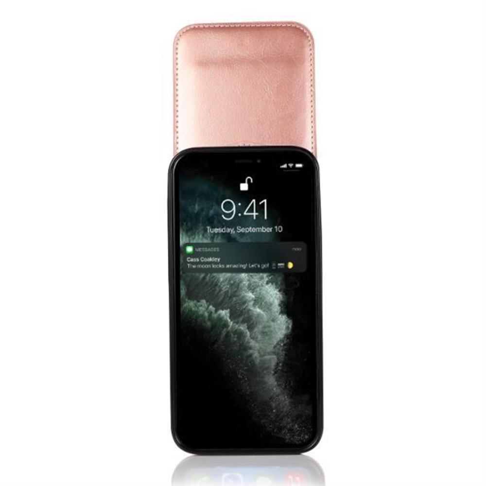 Funda billetera con soporte vertical de cuero con soporte para tarjetas de crédito para Apple iPhone XR - Imagen 60 de 66