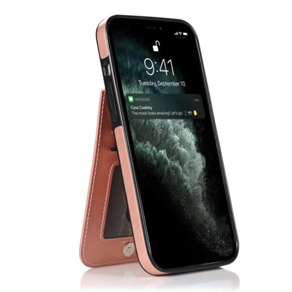 Funda billetera con soporte vertical de cuero con soporte para tarjetas de crédito para Apple iPhone XR - Imagen 58 de 66