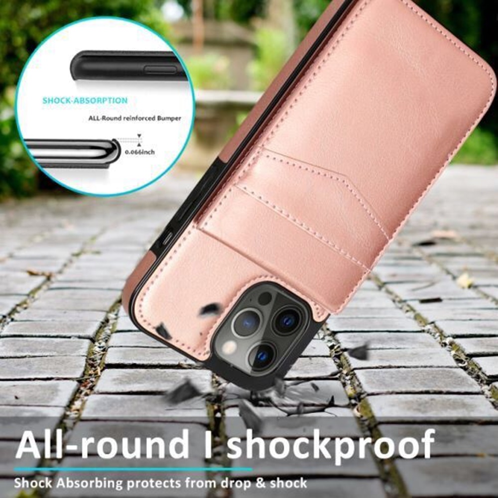Funda billetera con soporte vertical de cuero con soporte para tarjetas de crédito para Apple iPhone XR - Imagen 63 de 66