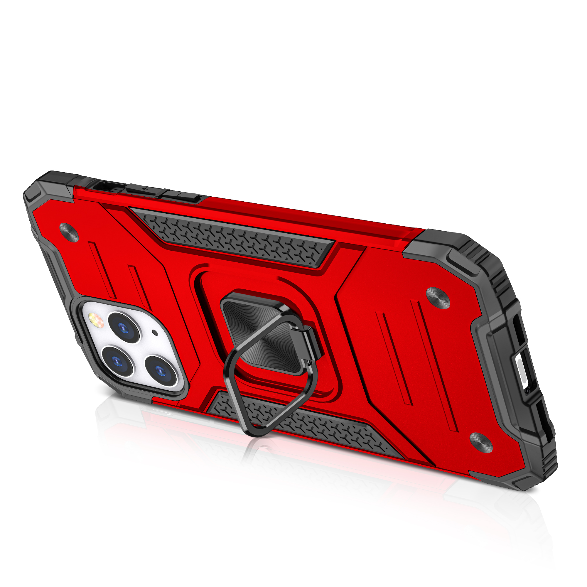 Funda protectora híbrida con soporte a prueba de golpes con soporte de anillo para soporte para anillos para Apple iPhone XR - Imagen 24 de 41