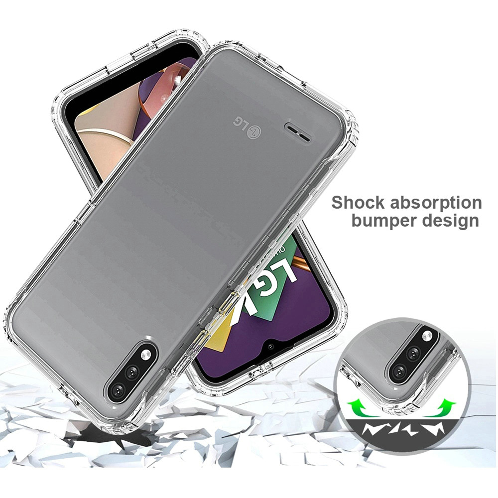 Funda LG K22 / K32 5G de doble capa híbrida degradado transparente dos tonos a prueba de golpes - Imagen 30 de 31