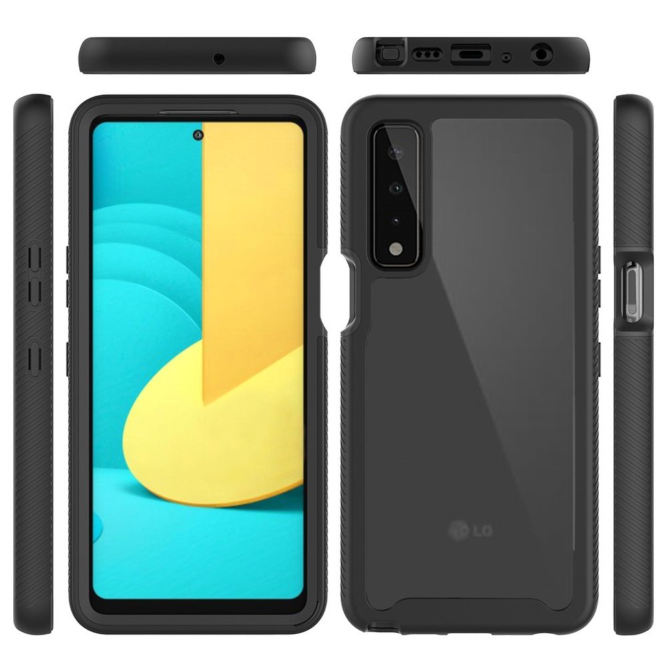Funda protectora híbrida de poliuretano termoplástico transparente de doble capa con marco híbrido de doble capa para Motorola Moto G Stylus 5G 2022 - Imagen 17 de 33