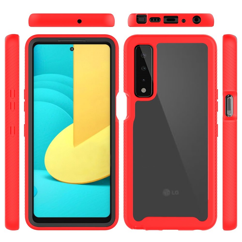 Funda protectora híbrida de poliuretano termoplástico transparente de doble capa con marco híbrido de doble capa para Motorola Moto G Stylus 5G 2022 - Imagen 33 de 33