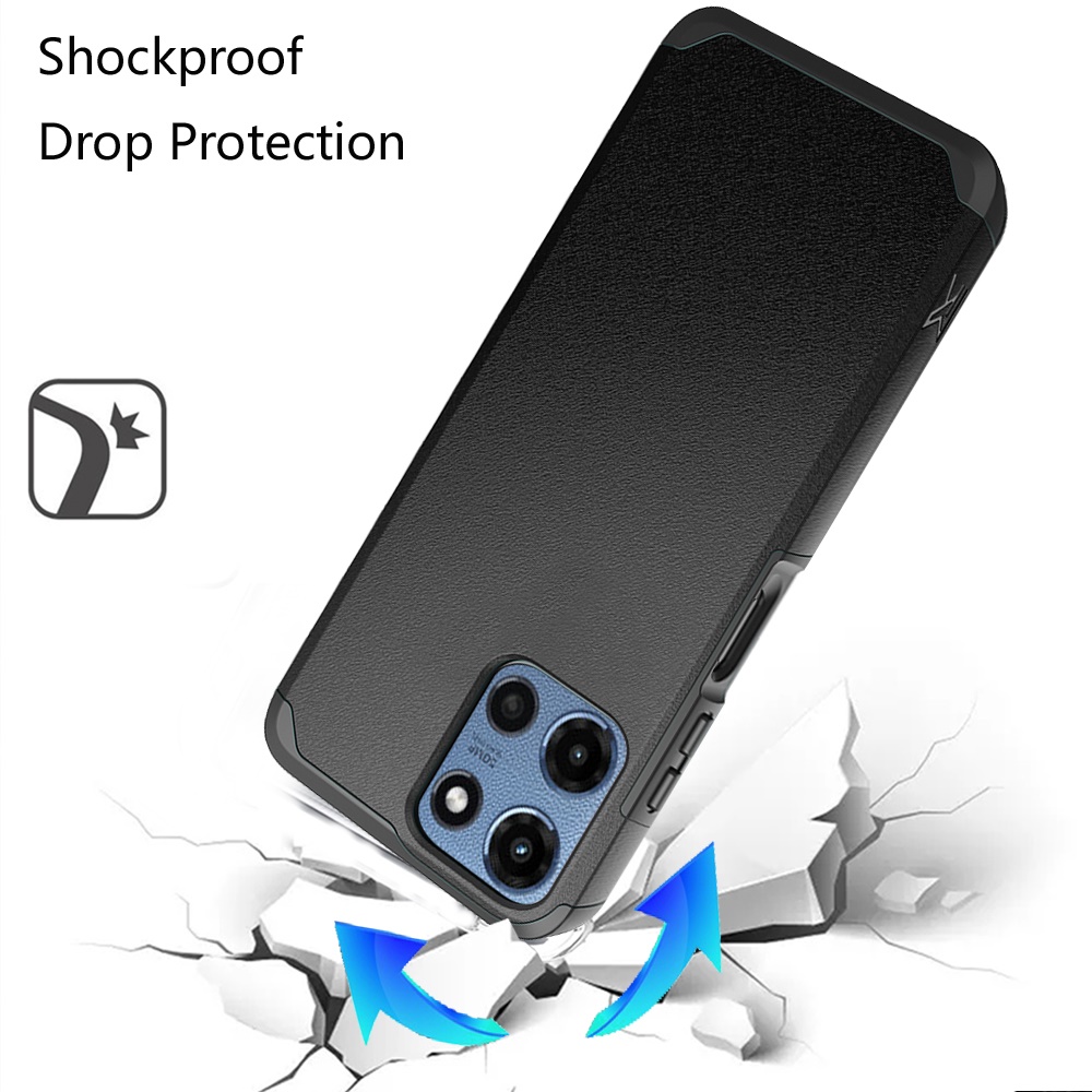 Für Motorola Moto G Power 5G 2025 Hybrid 2in1 mit Displayschutz Hülle Cover - Bild 7 von 98