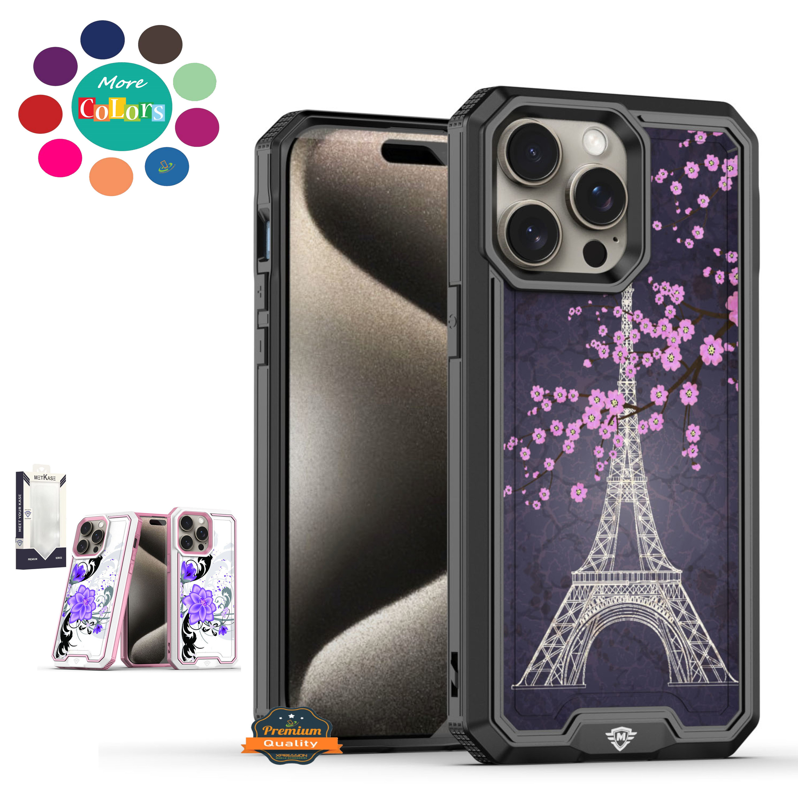 For Motorola Moto G 5G 2024 Modern Design Hybrid Hard + TPU Rubber Case Cover - Picture 1 of 76