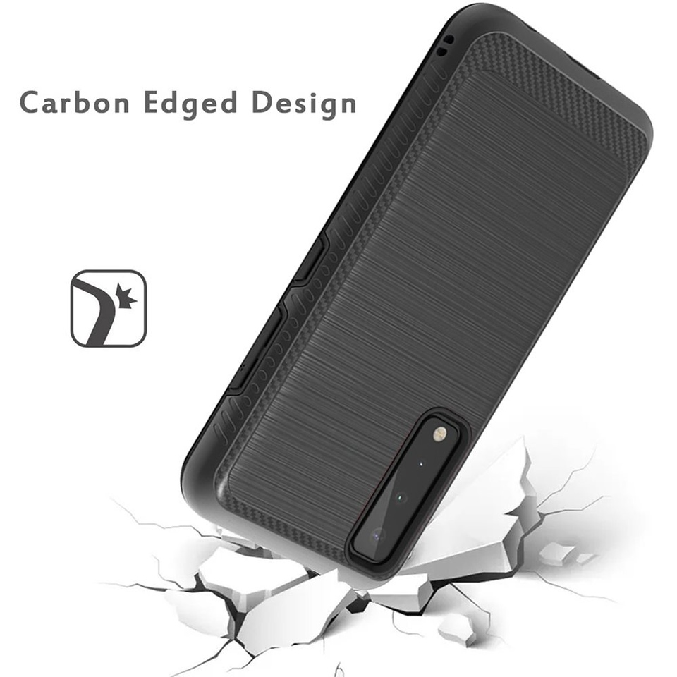 Per Motorola Moto G Power 2021 Custodia Slim Ibrida TPU Metallo Spazzolato Texture Cover - Foto 15 di 41