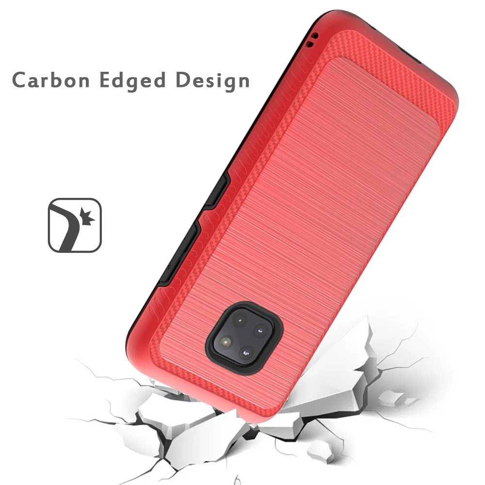 Per Motorola Moto G Power 2021 Custodia Slim Ibrida TPU Metallo Spazzolato Texture Cover - Foto 28 di 41