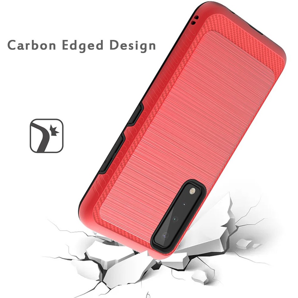 Per Motorola Moto G Power 2021 Custodia Slim Ibrida TPU Metallo Spazzolato Texture Cover - Foto 31 di 41