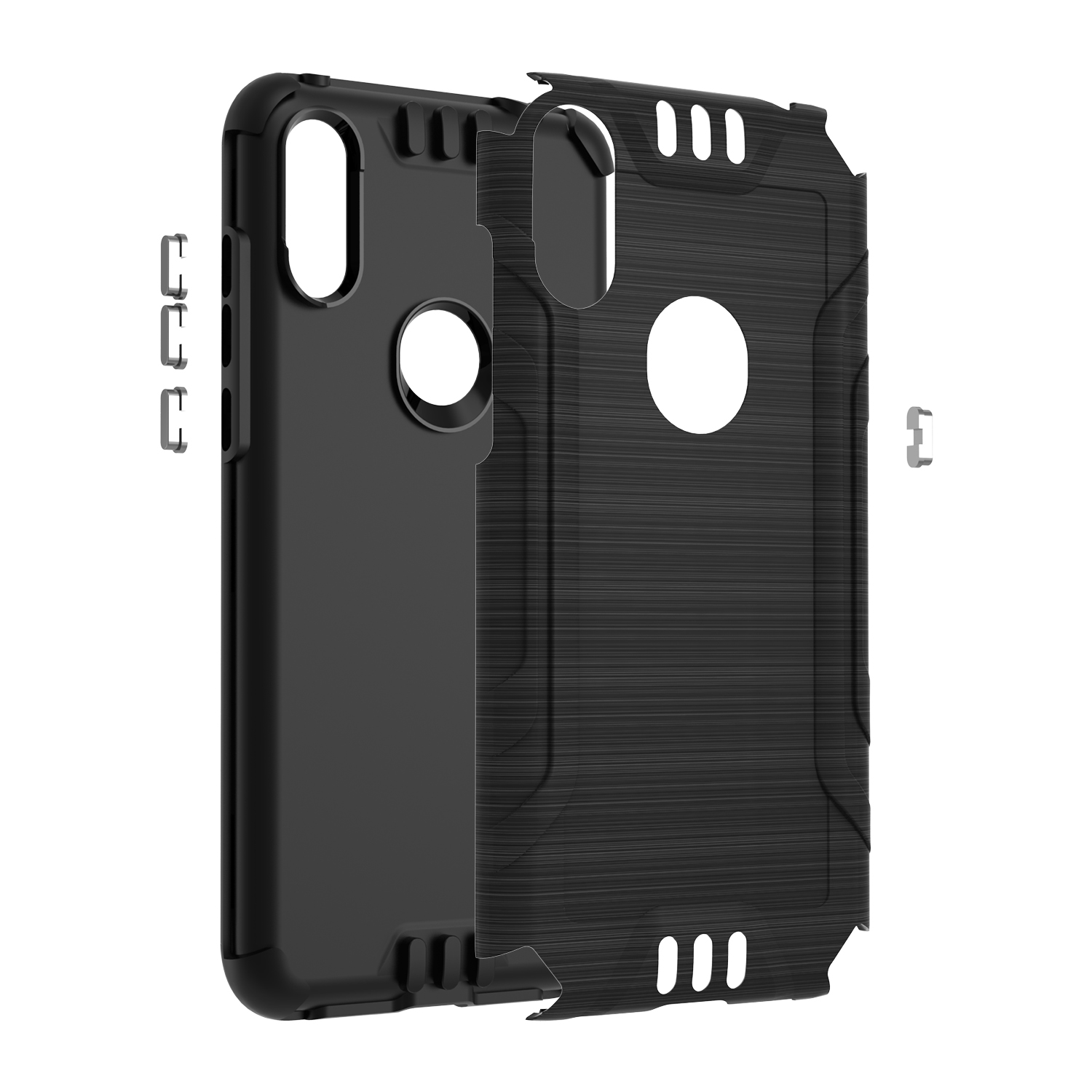 Funda rígida de poliuretano termoplástico con armadura delgada de doble capa para Nokia G300 híbrido - Imagen 17 de 83